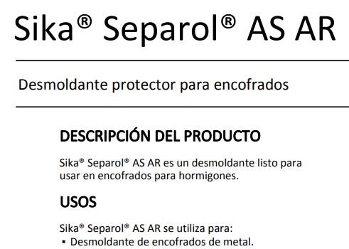SIKA SEPAROL AS AR METAL