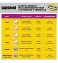 BURLETE AUTOADHESIVO SUPRABOND DE GOMA PERFIL E