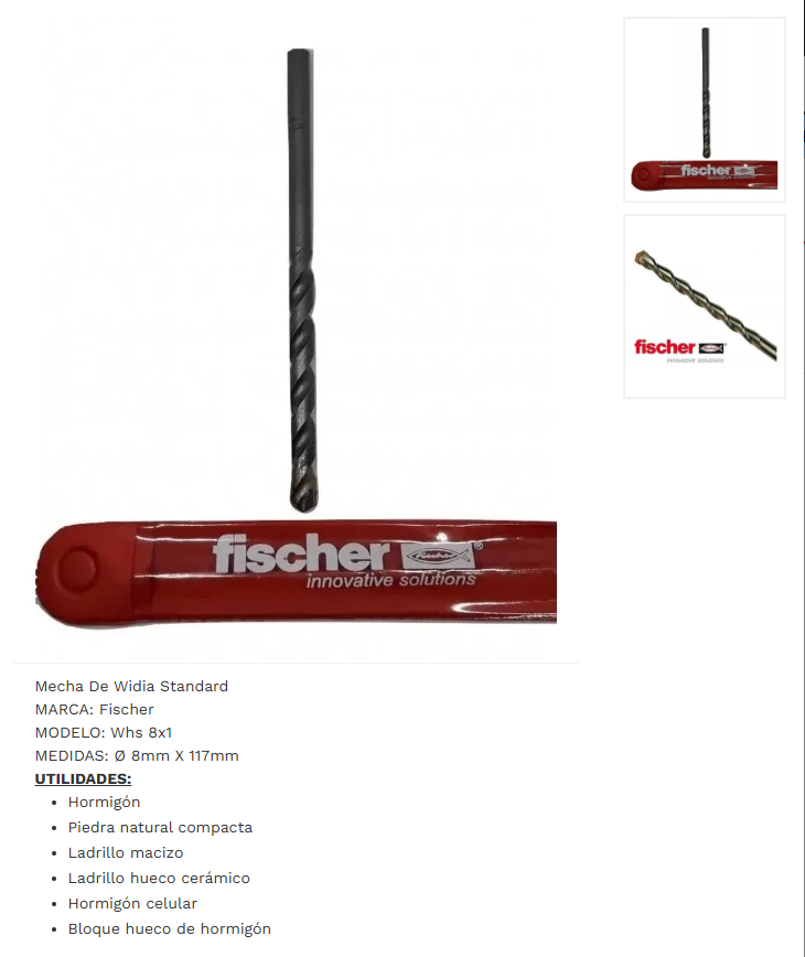 MECHA WIDIA FISCHER ST. WHS 8 14108