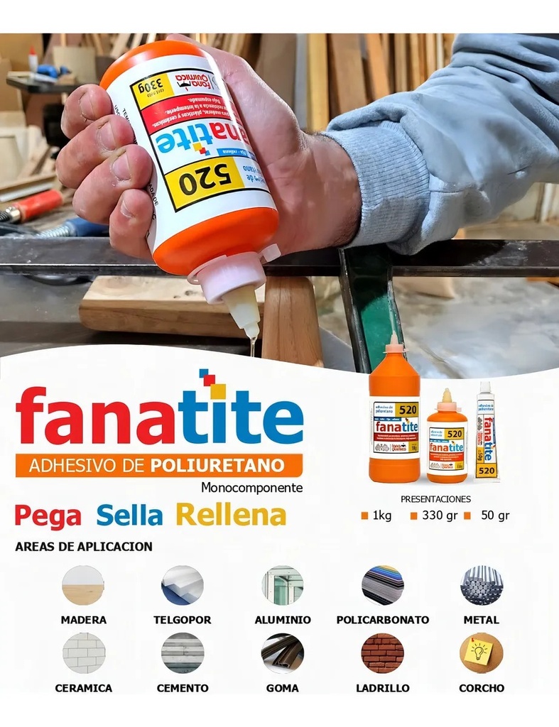 ADHESIVO DE POLIURETANO P/MADERA